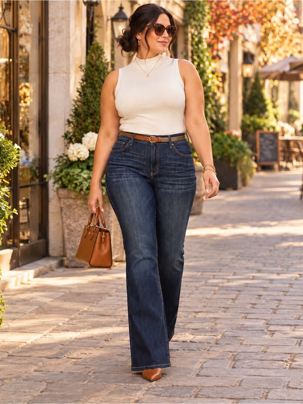 NWT Simply Vera Vera Wang Slimming Stretch Bootcut Jeans Dark Wash Size 24W